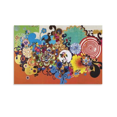 BAIKAI Beatriz Milhazes O Mgico Art Poster Hanging Picture Canvas Wall Art Prints Poster Gifts Photo Picture Painting Posters Room Decor Home Decorative 16x24inch(40x60cm)