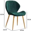 Dining Chair Kitchen Dining Room Furniture Chairs Leather Dining Chairs Kitchen Chairs Set of 4 Iron Non-Slip Feet Suitable Makeup Chair Rest Office Chair Corner Chair (Color : E) view 2