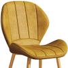 Dining Chair Kitchen Dining Room Furniture Chairs Leather Dining Chairs Kitchen Chairs Set of 4 Iron Non-Slip Feet Suitable Makeup Chair Rest Office Chair Corner Chair (Color : E) view 3