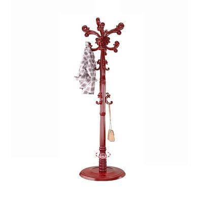 DLUXCA Adjustable Clothes Rack Stand Coat Hat Free Standing Tree with 10 Hooks Coat Hanger for Entryway Bedroom Hat Clothes Bags Paragu (Size : Round Base)