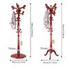 DLUXCA Adjustable Clothes Rack Stand Coat Hat Free Standing Tree with 10 Hooks Coat Hanger for Entryway Bedroom Hat Clothes Bags Paragu (Size : Round Base) view 2