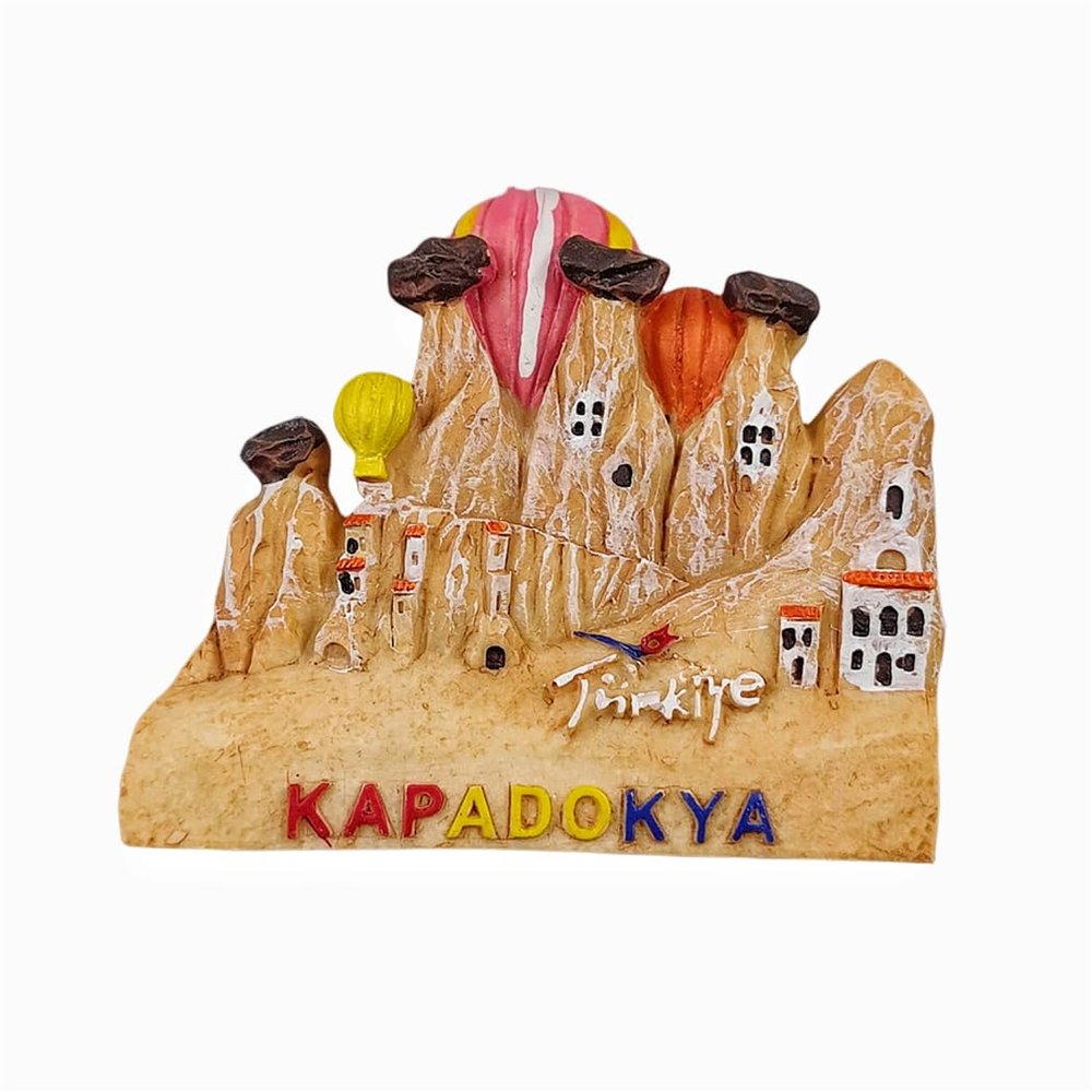 Cappadocia Turkey Hot Air Balloon Refrigerator Magnet Travel Souvenir 3D Fridge Decoration Magnetic Sticker Craft Collection