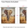 Asia Elephant Blackout Curtains for Girls Boy Home Decor, Animal Forest Kids Nature Wild Grommet Thermal Insulated Drapes Darkening Window Curtain for Bedroom Living Room, 84 x 84 Inch view 3