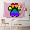 SwpWab LGBT Gay Lesbian Furry Paw Pride Rainbow Home Decoration Tapestries Placed In The Living Room Bedroom Keep Full Load view 2