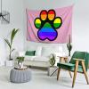 SwpWab LGBT Gay Lesbian Furry Paw Pride Rainbow Home Decoration Tapestries Placed In The Living Room Bedroom Keep Full Load view 3