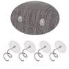 QANYEGN 100 Twist Pins, Transparent Twist Pins, Stainless Steel Twist Pins for Fixing Sofa Cushion Bed Sheet Tablecloth(Rod Spiral Nail) view 3