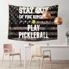 SwpWab Stay Out Of The Kitchen Pickleball Home Decoration Tapestries Placed In The Living Room Bedroom Keep Full Load view 2