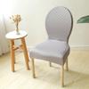GSGC Chair Covers Dining Chair Slipcovers Chair Protector Cover Modern Round Back Chair Cover Restaurant Thickened Elastic Kitchen Protective Chair Covers Stretch Hotel Banquet Stool Decor Cover view 2