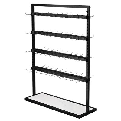 LXBAMKEA Sock Rack, Clothing Store Retail Display Stand, Slippers Underwear Mobile Phone Cases Jewelry Keyring Gloves Commercial Ornament Storage Hanger, Accessories Organizer (Color : Black, Size :