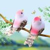 Artificial Simulation Foam Birds, 12Pcs Fake Birds Artificial Feather Birds with Claw Foam Feather Bird Mini Sparrow Clip on Ornaments Tree Simulation Bird Decorations for Garden Wedding Party view 2