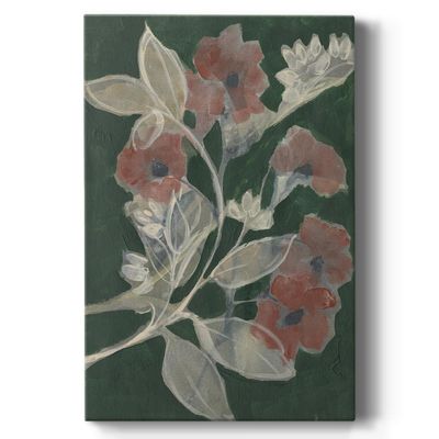 Renditions Gallery Canvas Flowers Wall Art Modern Decorations Paintings Faded Floral Bloom Romantic Abstract Watercolor Botanical Artwork for Bedroom Office Kitchen - 32"x48" LT535