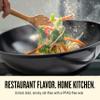 Alva 12 Nonstick Wok Pan  Induction Compatible, PTFE, PFOA, PFOA, Flat Bottom Stir Fry Wok, Dishwasher Safe Cookware for Healthy Asian-Inspired Cooking view 3