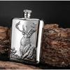 CAFFIA 6oz Hip Flask,Stainless Steel Pocket Container,Portable Pocket Size for Outdoor, Camping Hiking view 2