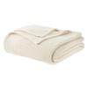 100% Organic Cotton Blanket - Soft Breathable Cotton Waffle Blanket King Size for All Seasons - Luxury 320GSM Cozy Warm Lightweight 100% Cotton Fairtrade Certified (108x90, Natural) view 1