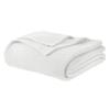 100% Organic Cotton Blanket - Soft Breathable Cotton Waffle Blanket Queen and Full Size for All Seasons - Cozy Warm Lightweight 320GSM Bedroom and Couch Throw - Fairtrade Certified (90x90, White) view 1