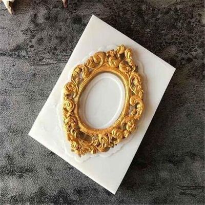 1Pc Silicone Mold Baking Pan Cake Decorating Tools Retro Frame Chocolate Soap Mold Cake Stencils Kitchen Sugarcraft Tools