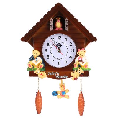 Cuckoo Clock for Wall Art, Vintage Home Bird House Retro Traditional Wooden House Clock for Home Decor 2.2x2.2x1.2 inches