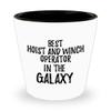 Best Hoist And Winch Operator In The Galaxy Shot Glass Funny Sci-fi Lover Gift Geek Coworker Present 1.5 Oz Shotglass view 1