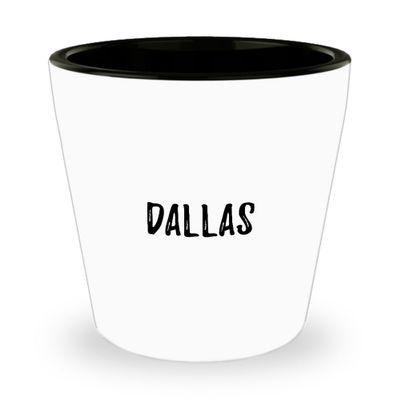 Dallas Shot Glass Custom Name Personalized Gift Idea 1.5 Oz Shotglass