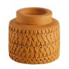 47th & Main Votive Candleholder Large Boho Terra Cotta Candle Holder, 3.5" Tall, Tall Disk view 1