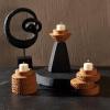 47th & Main Votive Candleholder Large Boho Terra Cotta Candle Holder, 3.5" Tall, Tall Disk view 2