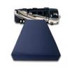 FoamRush 6-Inch Truck (32" x 29") Gel Memory Foam RV Mattress Replacement with Canvas Navy Cover, Medium Firm, Made in USA, Camper Trailer, Removable Water-Resistant Outdoor/Indoor Cover w Zip view 1