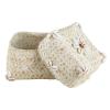 47th & Main Shell Basket Square Woven Bamboo Storage Box with Lid, 5" x 4.5", White view 3