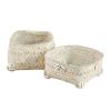 47th & Main Shell Basket Square Woven Bamboo Storage Box with Lid, 5" x 4.5", White view 4
