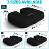 FORTEM Seat Cushion & Lumbar Support for Office Chair, Wheelchair, Car view 2