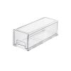 2 Pack Stackable Refrigerator Organizer Bins with Pull-out Drawer, for Freezer, Cabinet, Kitchen, Pantry Organization (Size : 33.5x11.5x12cm) view 1