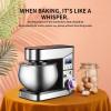 5.5L Small Household Automatic Kitchen Machine 600W Bread Mixer Dough Blenders Aid 6-Speed Commercial Standing Spiral Stand Blender Robot Cake (Color : Stainless Steel, Size : 110V) view 3