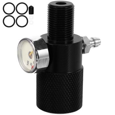 OSALADI Regulator Converter 40mpa Inflation Adapter with Pressure Gauge for
