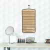 ABOOFAN Home Decor Hanging Jewelry Organizer Storage Roll with Hanger Necklace Holder Earring Ring Hanger Jewelry Bag Travel Storage Roll Black Hanging Jewelry Organizer Bag view 4
