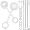 cleaning brush mugs cup spill proof stopper spill stopper leakproof stopper straw 3 piece set view 1
