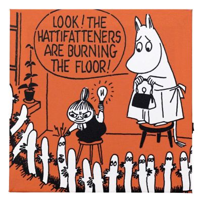 Toyo Case LED Canvas Art Moomin Series W 7.9 x D 1.0 x H 7.9 inches (20 x 2.5 x 20 cm) LCA-MMN with Sound Sensors (RED)