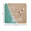 YESOF66 Summer Diatomaceous Earth Bath Mat Bathtub Mat, Life is Better at The Beach Quick Dry Non-Slip Diatomite Mud Bathroom Floor Rugs for Bath Tub Kitchen Absorbent Pad, 18x30 Inch view 2