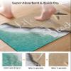 YESOF66 Summer Diatomaceous Earth Bath Mat Bathtub Mat, Life is Better at The Beach Quick Dry Non-Slip Diatomite Mud Bathroom Floor Rugs for Bath Tub Kitchen Absorbent Pad, 18x30 Inch view 4