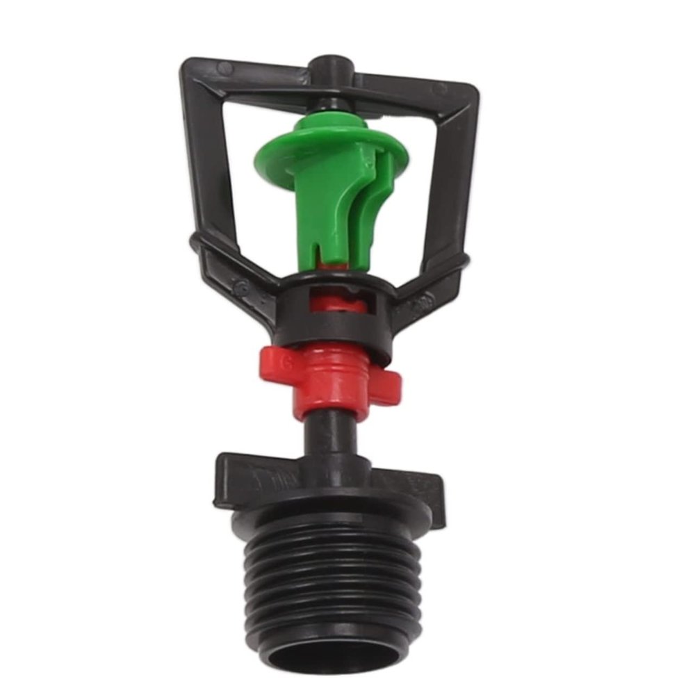 Easy to install Four-point atomizing four-outlet micro-sprinkler upside-down set can be adjusted to close the sprinkler irrigation single-exit atomizing nozzle ( Color : Quarter orange five nozzles )