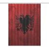 Albanian Flag Shower Curtain with Hooks Beautiful Bathroom 55x72Inch140x183cm view 1