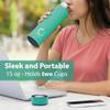 Pure Zen Tea Thermos with Infuser for Hot and Cold Infusions - Stainless Steel - Tea Infuser Bottle - Leakproof Travel Mug with Filter - 15oz view 2
