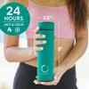 Pure Zen Tea Thermos with Infuser for Hot and Cold Infusions - Stainless Steel - Tea Infuser Bottle - Leakproof Travel Mug with Filter - 15oz view 4