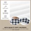 Savannan Dining Room Chair Cover,Country Rural Style Navy Blue and White Buffalo Check Gingham Elastic Stretch Chair Slipcovers Super Fit Desk Seat Cover Removable Kitchen Chair Set of 2 view 2