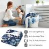 Yinrune Daintree Tree Chinoiserie Decorative Flannel Fleece Blanket White Blue Indigo Asian Soft Throw Lightweight Air Conditioning Blankets Warmth for Couch Bed Sofa Chair Travelling 40x50 view 4