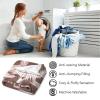 Yinrune Swan Bird Blankets Pink Tassel White Throw Blanket Fuzzy Blanket Super Soft Warm Coral Fleece Blanket for Couch Bed Sofa Cover Chair Great Gift for Friend Men Women 40x50 view 4