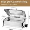 9L Commercial Food Warmer, Electric Chafing Dishes for Buffet, Buffet Servers and Warmers with Adjustable Temperature for Kitchen and Dining view 4