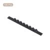 uxcell 100Pcs Non-Slip Hanger Grips Silicone Adhesive Clothes Hanger Strips for Wood Plastic Hangers, Black (2.76" x 0.25") view 3