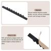uxcell 100Pcs Non-Slip Hanger Grips Silicone Adhesive Clothes Hanger Strips for Wood Plastic Hangers, Black (2.76" x 0.25") view 4