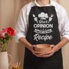 SANDJEST Your Opinion Wasn't In The Recipe Funny Aprons For Women Men Apron with Pockets BBQ Cooking Grilling Aprons For Chef Dad Husband Boyfriend Wife Mom Girlfriend view 2
