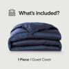 SIJO AiryWeight Tencel Duvet Cover, 100% Lyocell Derived from Eucalyptus, Buttery Soft, Best Cooling Sheets by Architectural Digest (Sapphire, King/Cal King 106"x90") view 2