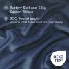 SIJO AiryWeight Tencel Duvet Cover, 100% Lyocell Derived from Eucalyptus, Buttery Soft, Best Cooling Sheets by Architectural Digest (Sapphire, King/Cal King 106"x90") view 3